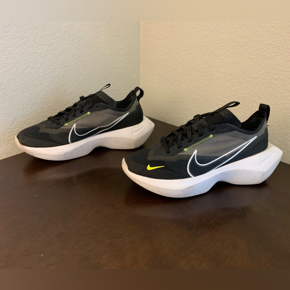 Nike Vista Lite Black White Lemon Venom CI0905-001 Mesh Neon Women's Size 9.5